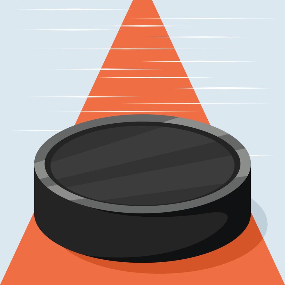 Vector Image Of A Rubber Puck