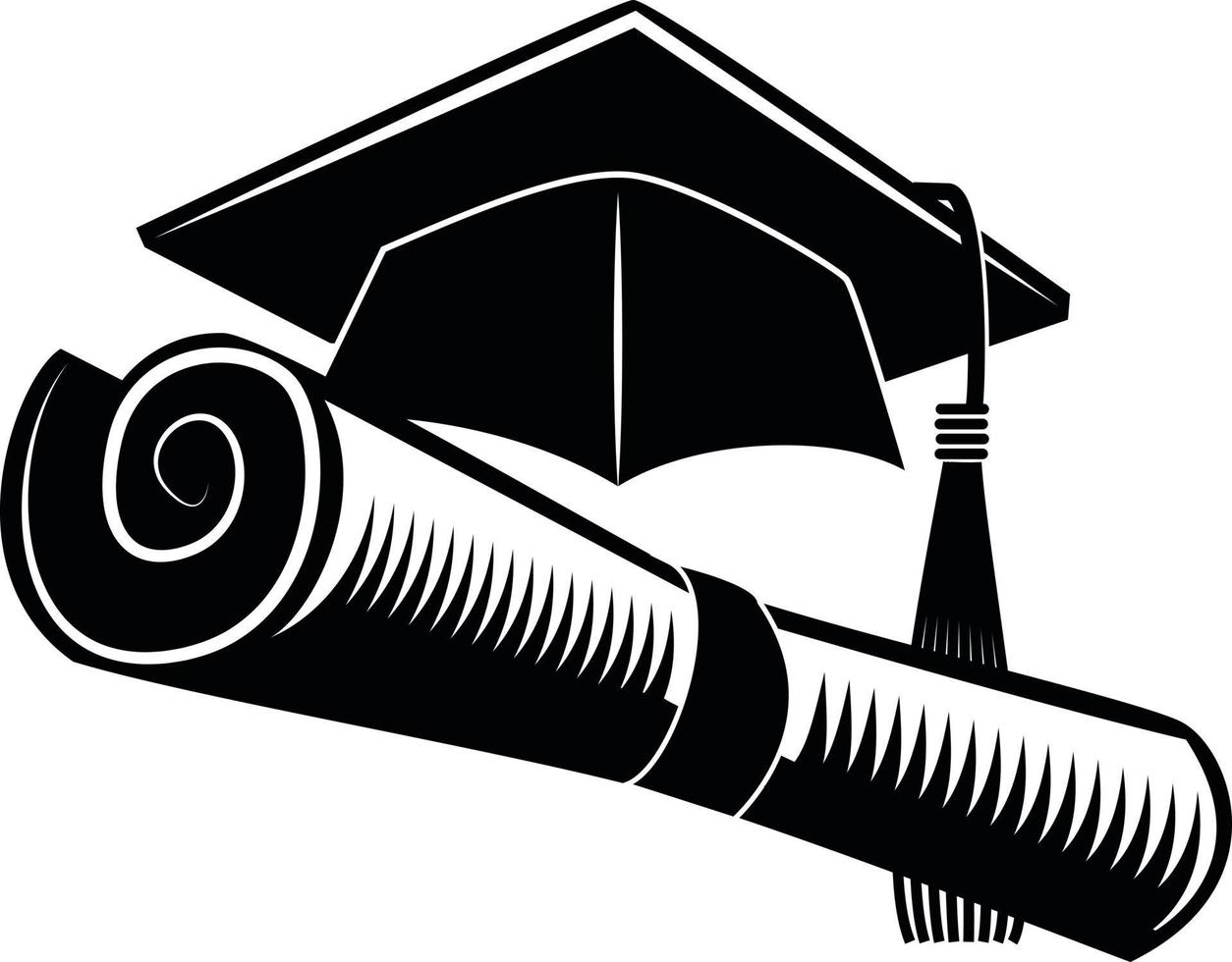 Monochrome Vector Image Of A Symbol Of Education