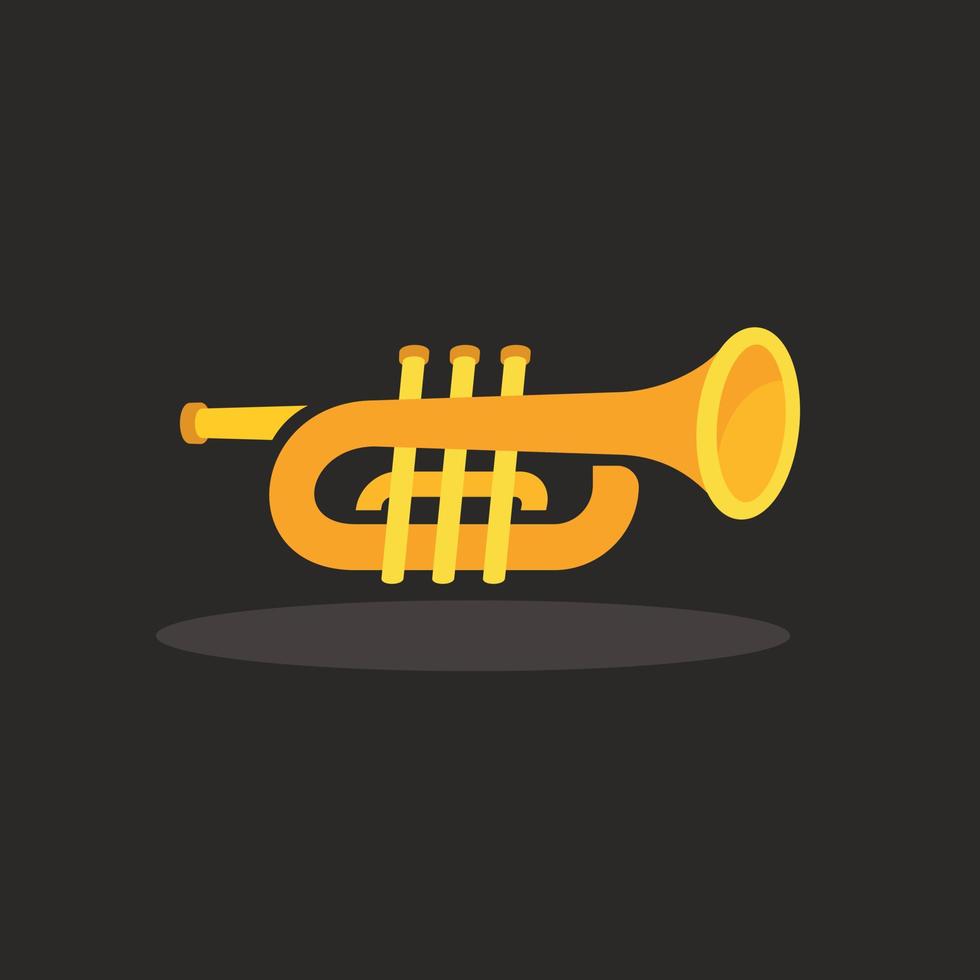 vector imagen de amarillo trompeta