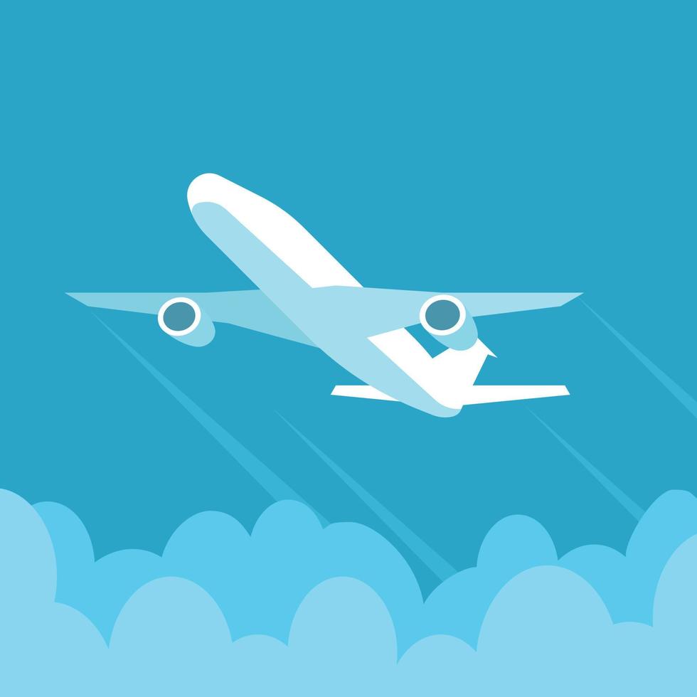 Vector Image Of An Airplane Taking Off The Runway