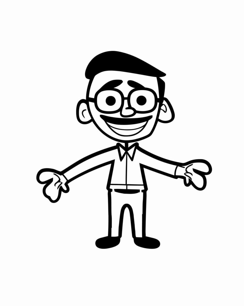 Mature Man with Mustache vector