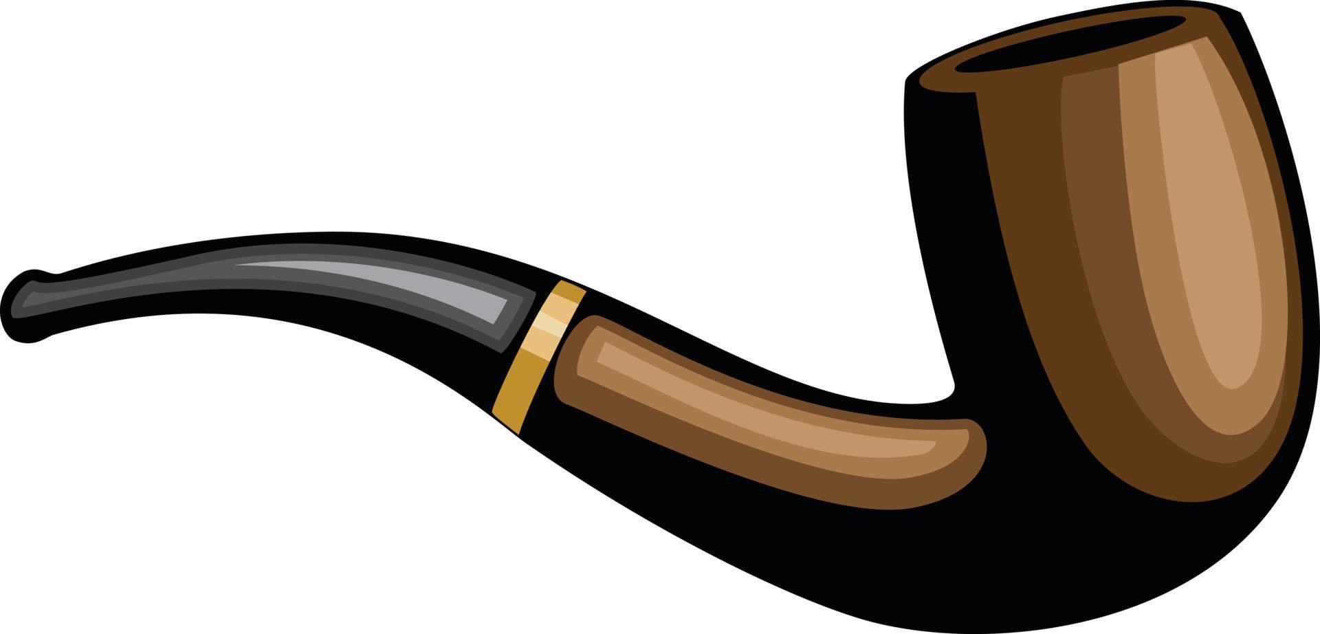 Vector Graphics Of A Tobacco Pipe