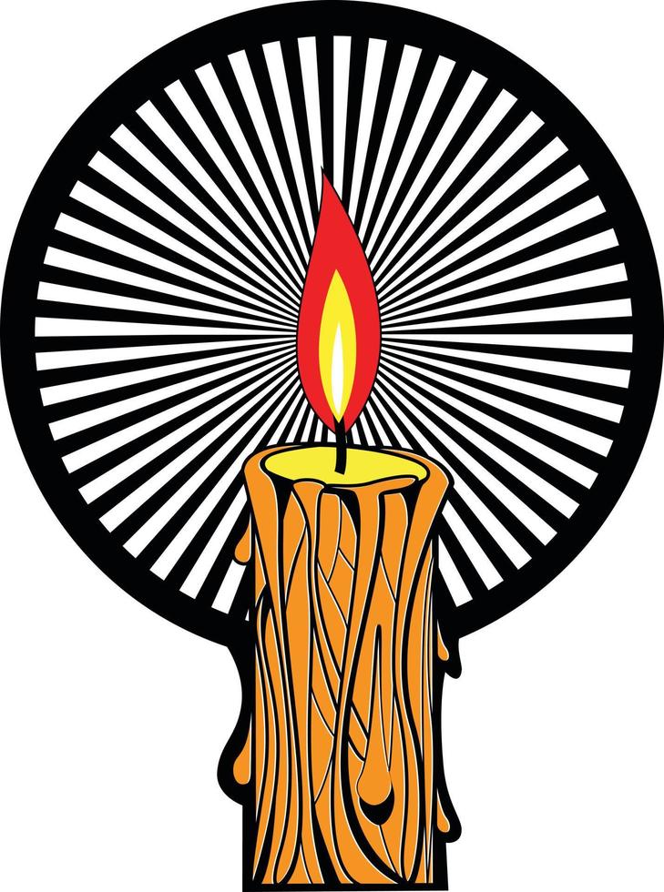 Vector Illustration Of A Candle Light