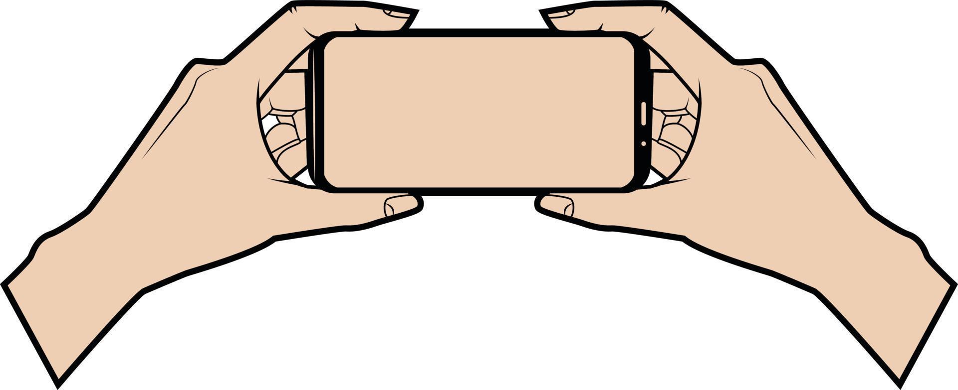 Vector Image Of A Person Taking Selfie Picture