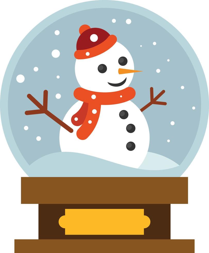 Vector Image Of A Snowman For Christmas Design