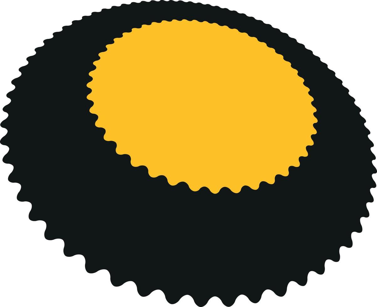 Vector Image Of Yellow And Black Shape