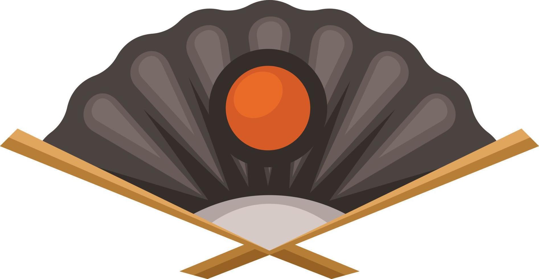 Vector Image Of Decorative Hand Fan