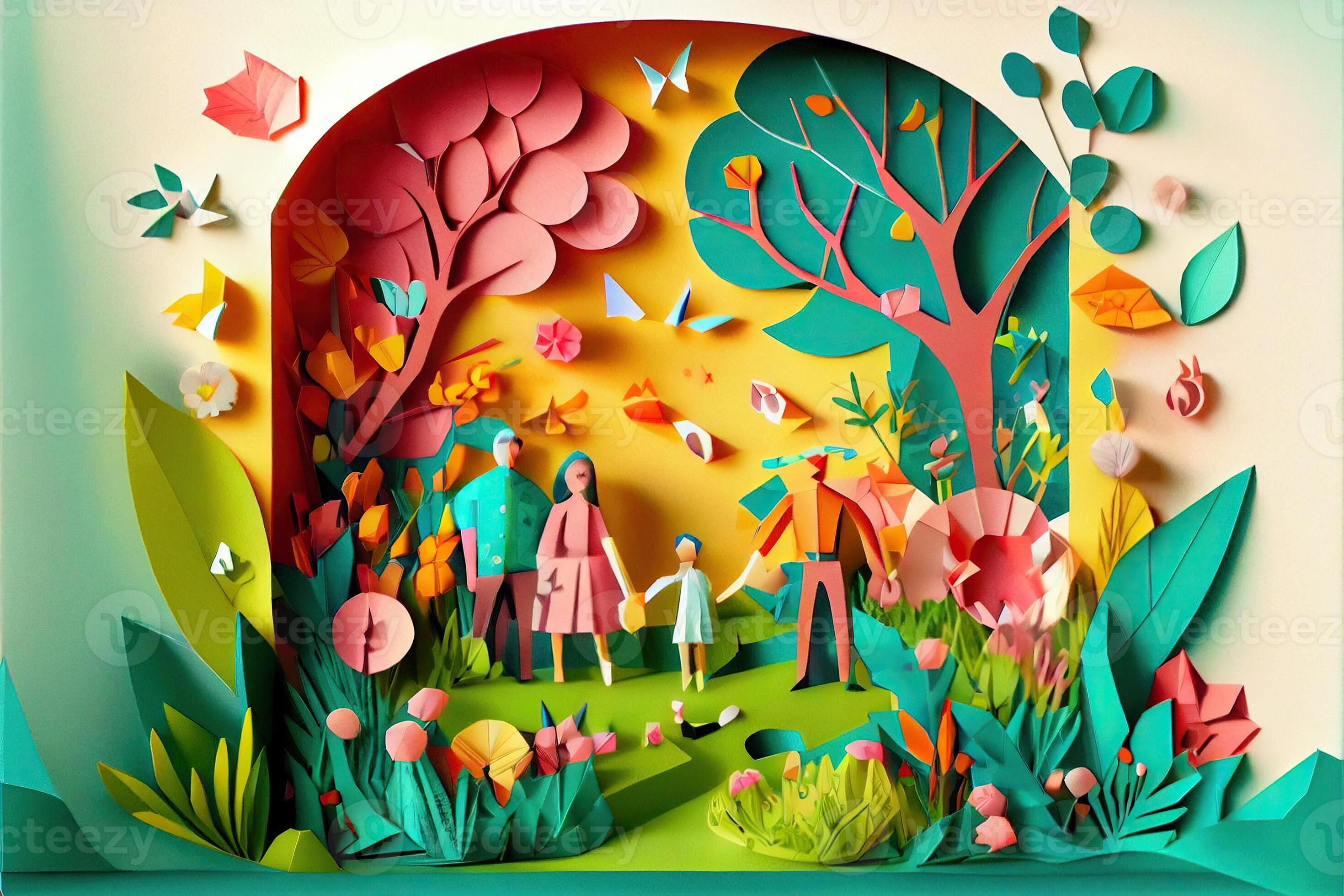 3d store paper art