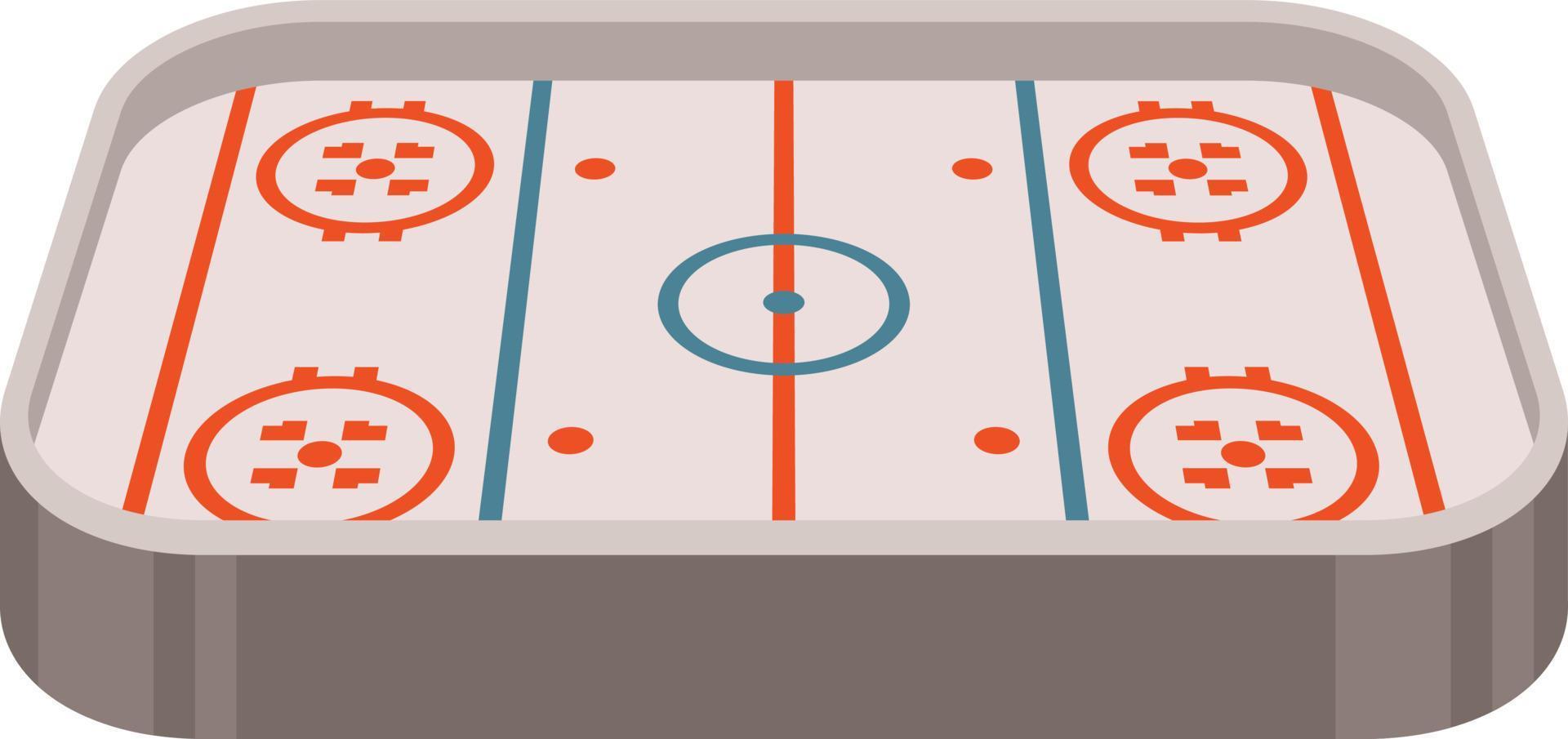 vector imagen de hielo hockey pista, 3d gráficos