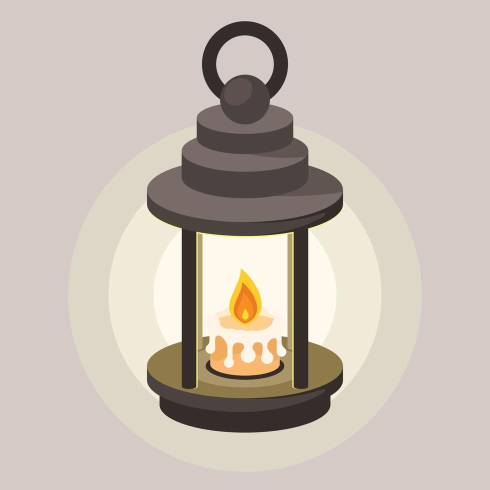 Vector Graphics Of Portable Source Of Lighting