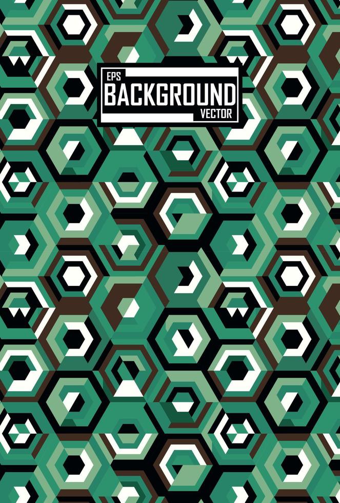 Abstract pattern with geometric concept vector