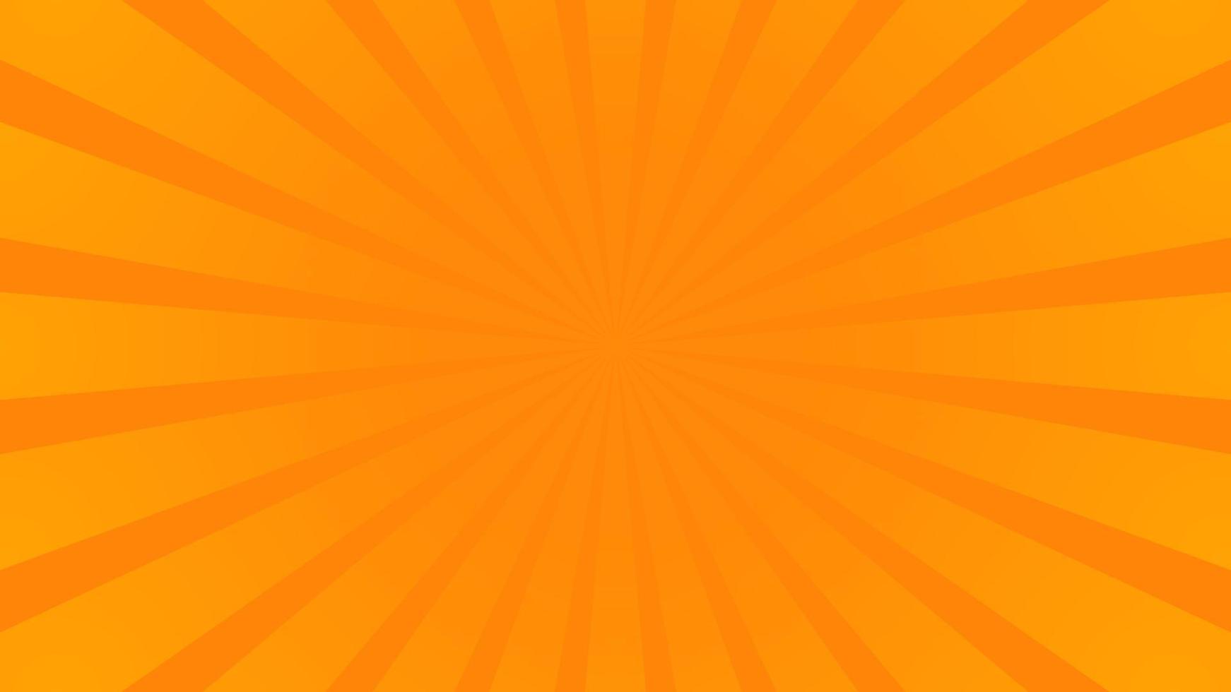 Orange Sun burst vector background