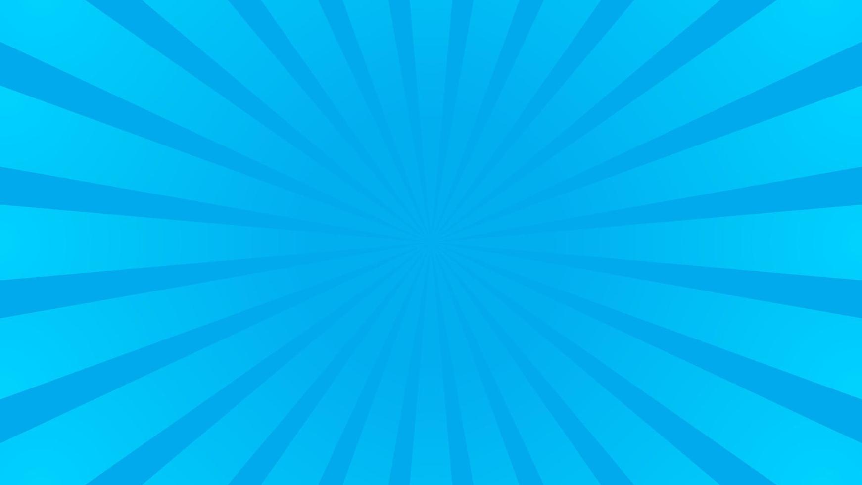 Blue Sun burst vector background