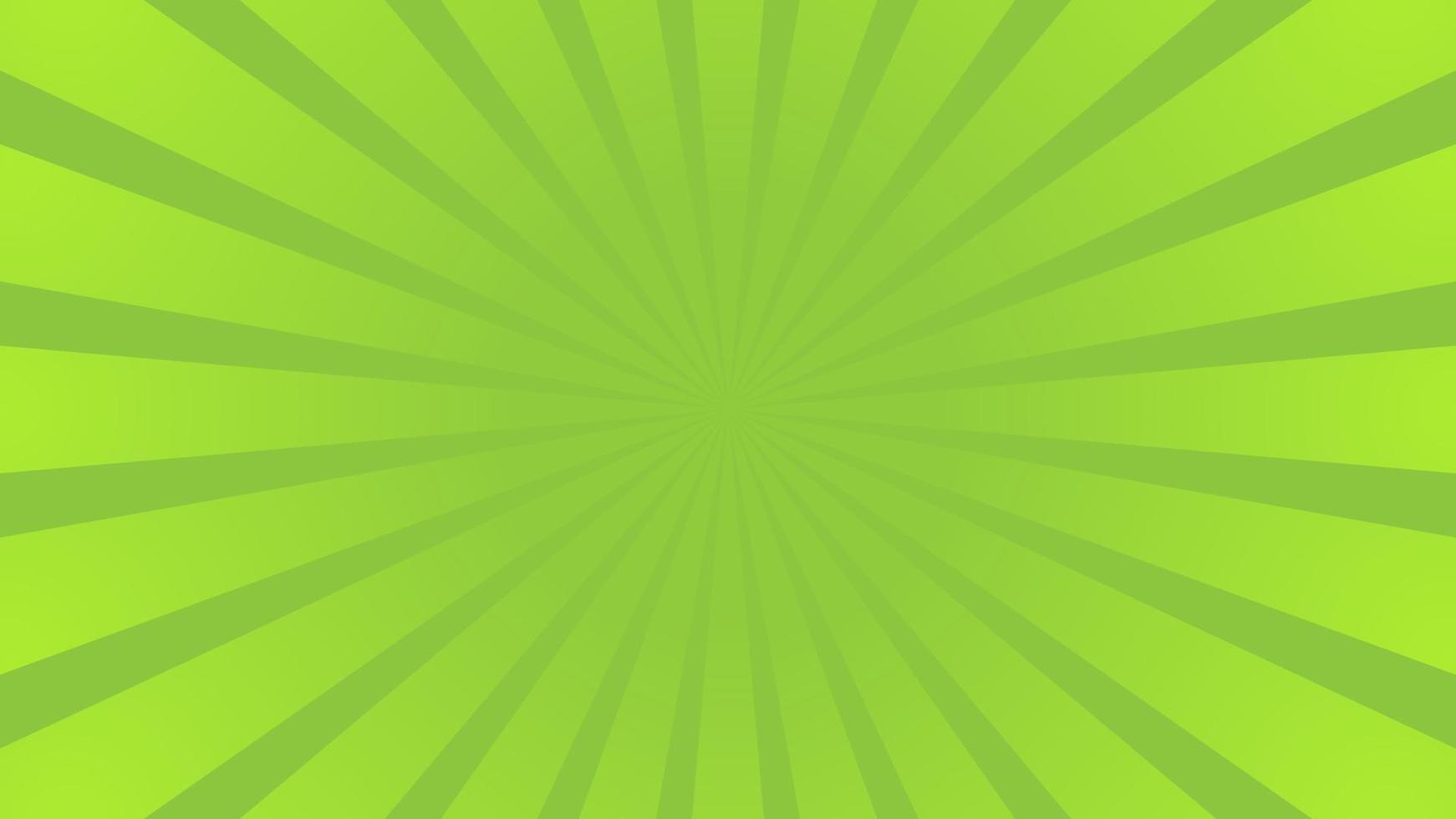 Green Sun burst vector background