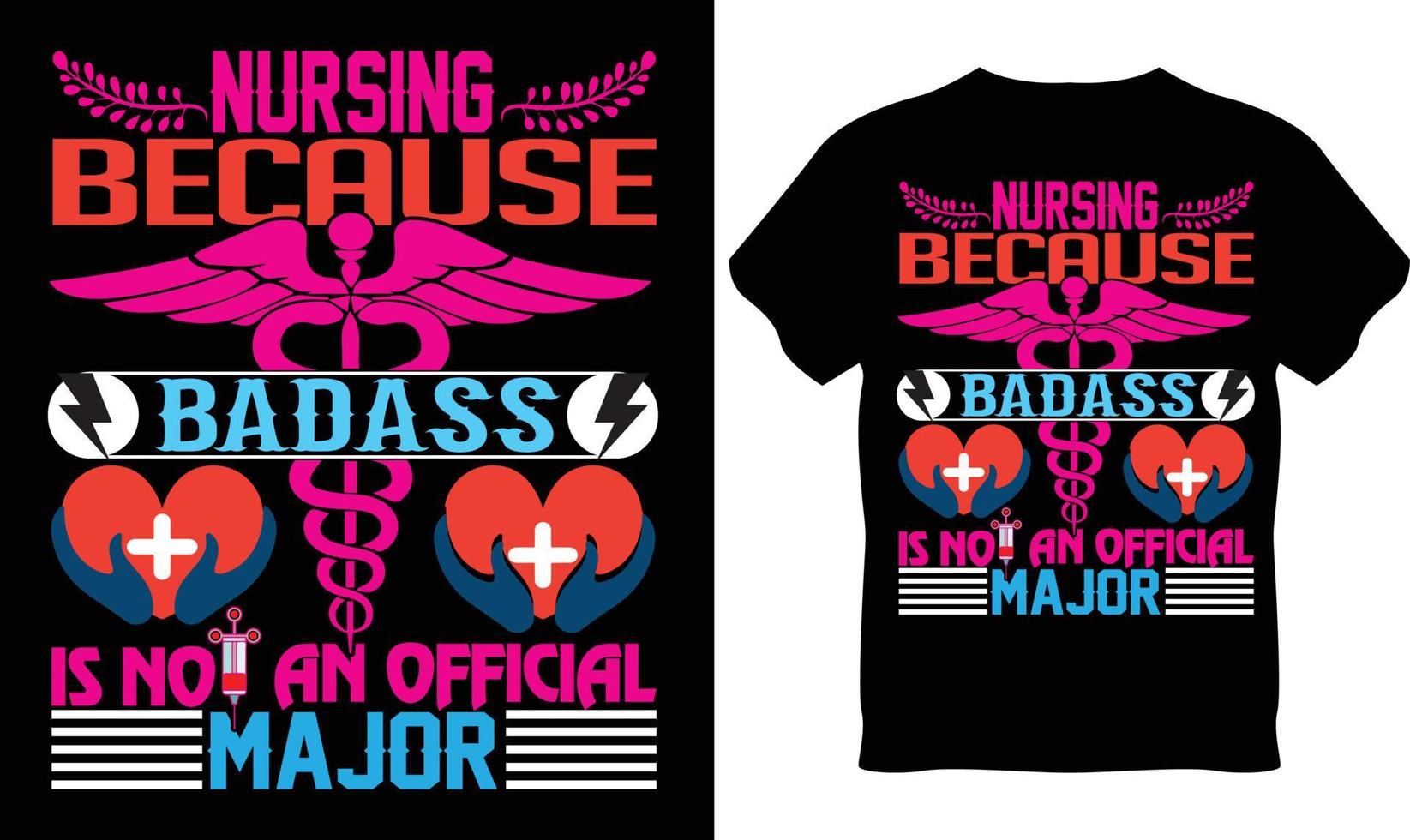 Nursing T-Shirt Design vector