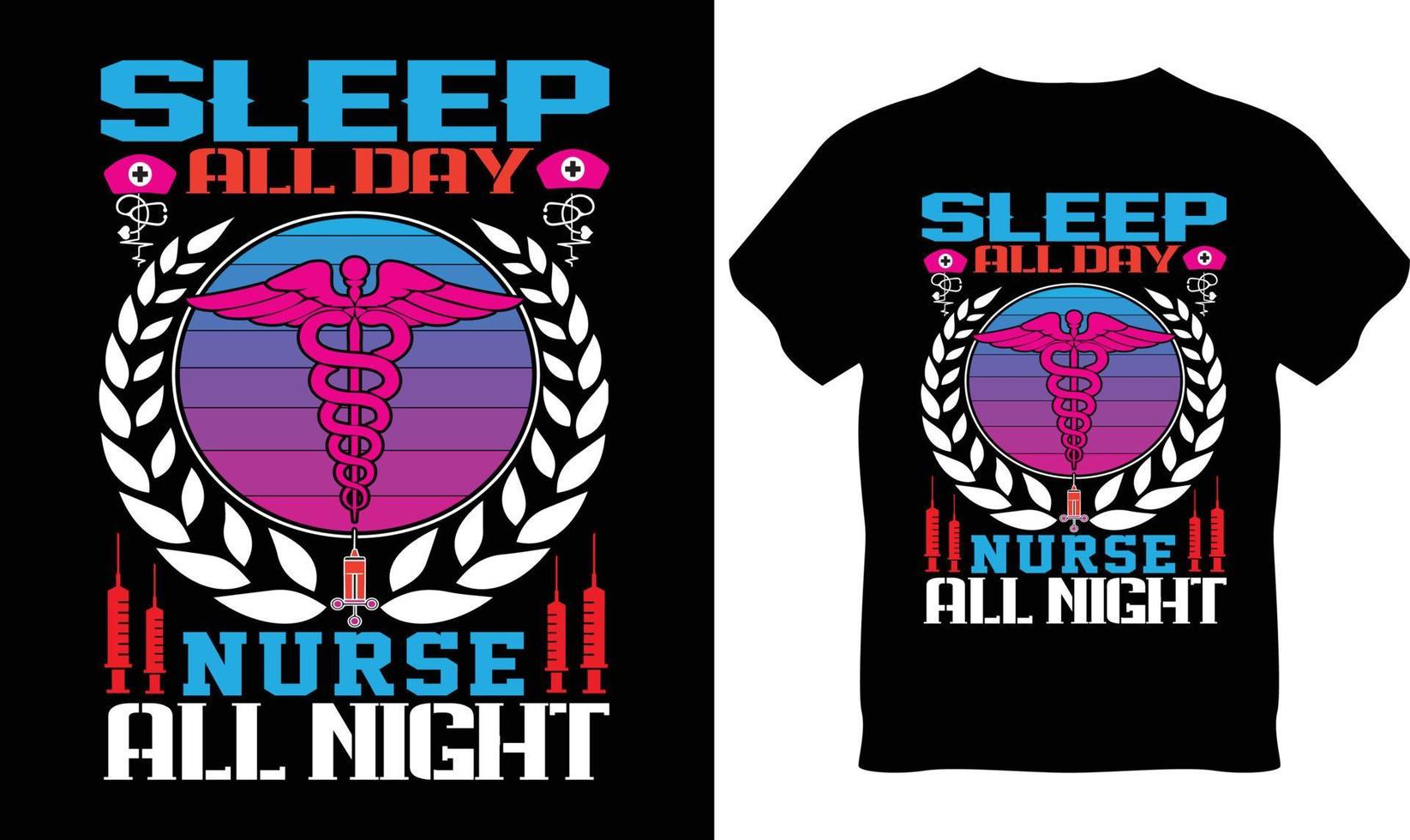 Nursing T-Shirt Design vector