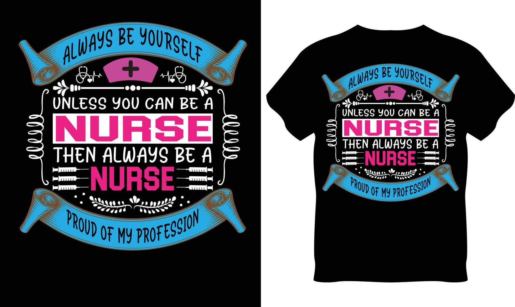 Nursing T-Shirt Design vector