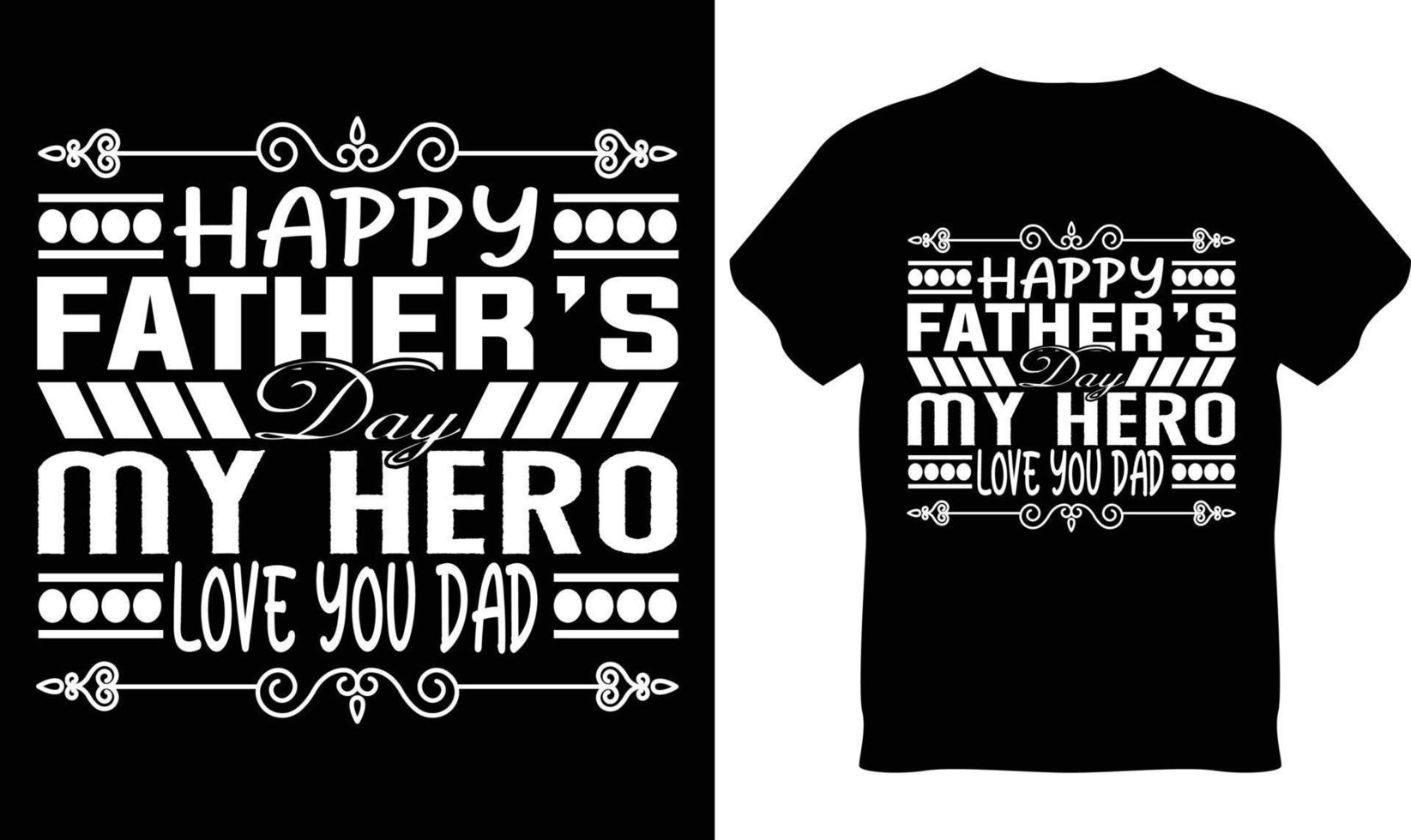diseño de camiseta del día del padre vector