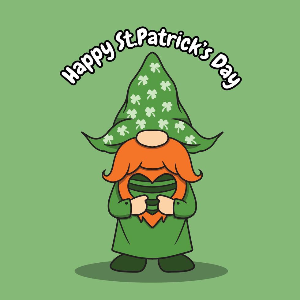 Gnome St Patricks Illustration vector