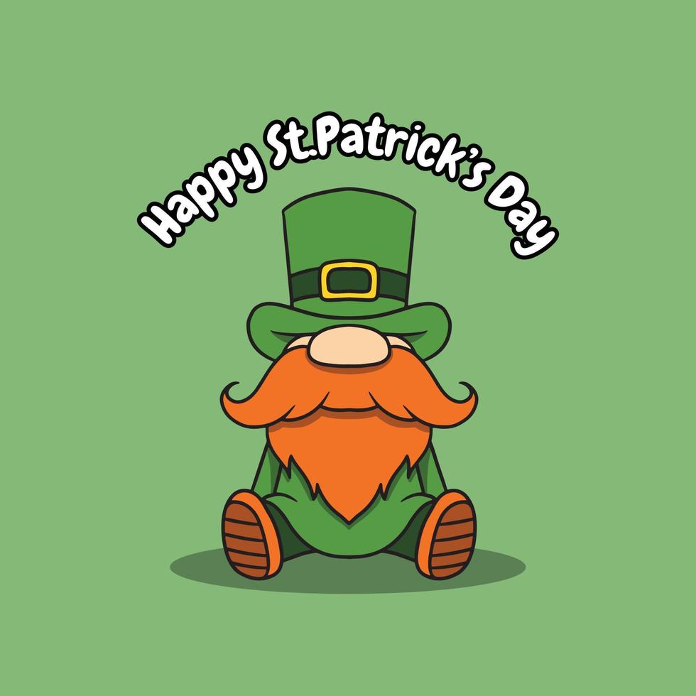 Gnome St Patricks Illustration vector