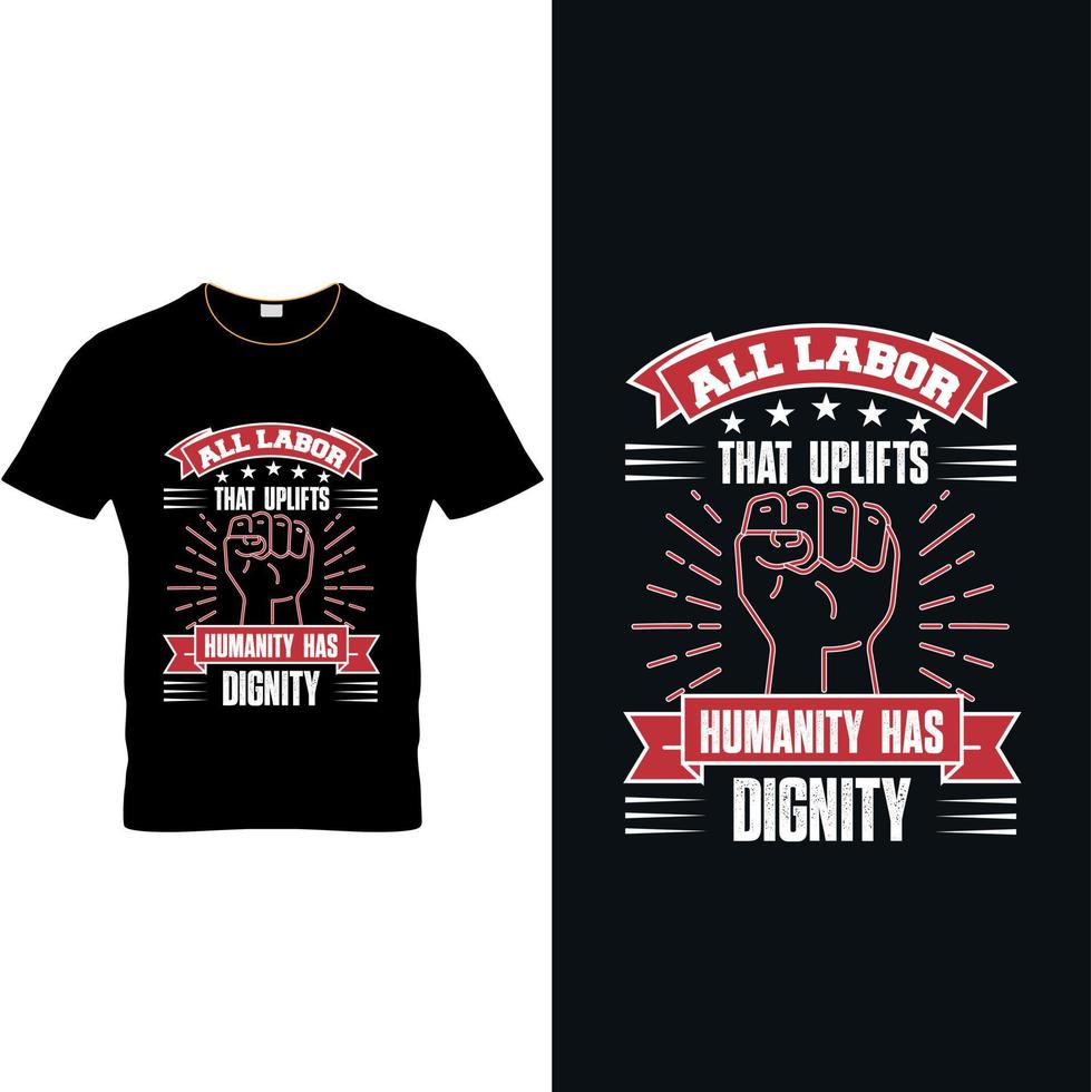 Labor day t shirt design 12 vector