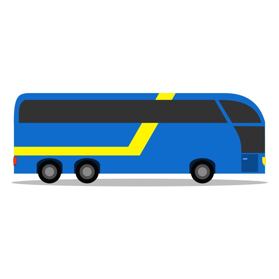 blue bus vector illustration for children's book