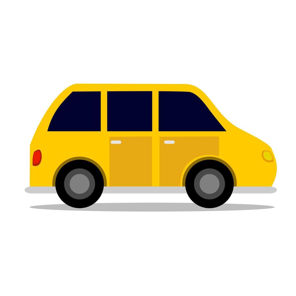 amarillo coche vector ilustración para para niños libro