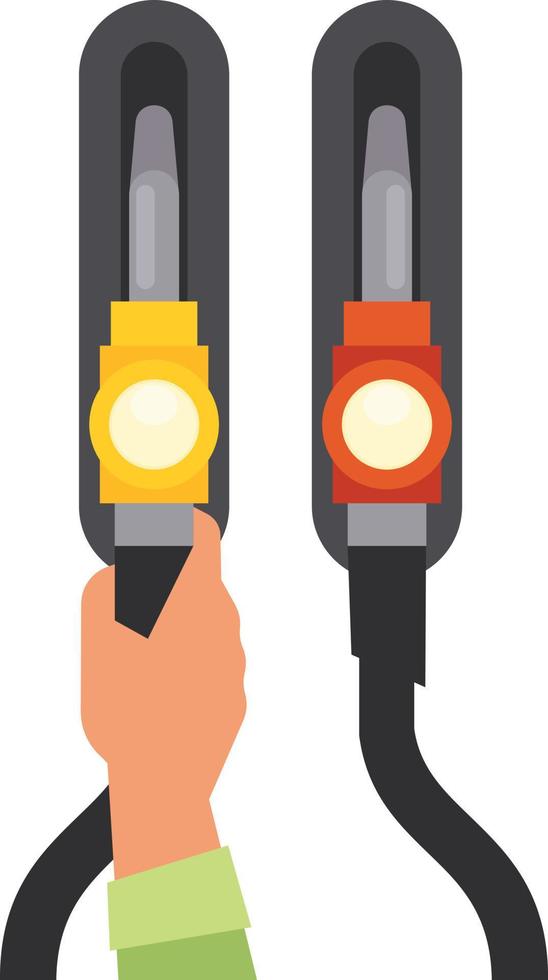 Vector Image Of Pistols On A Gas Station
