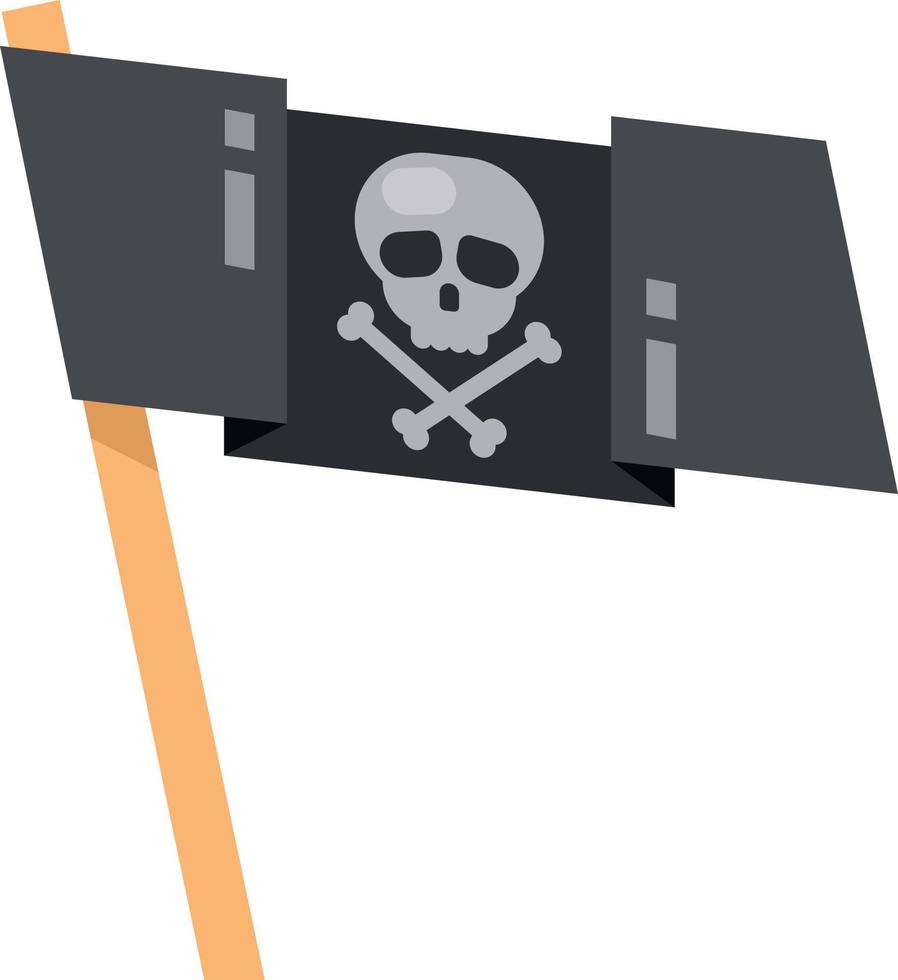 Cartoon Vector Image Of A Pirate Flag