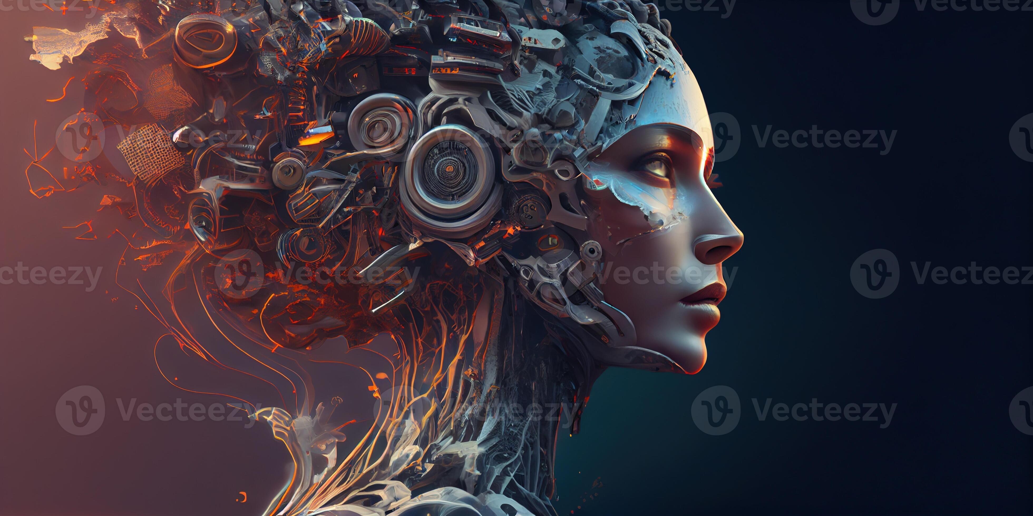 Generative AI illustration of revolutionizing the world with AI