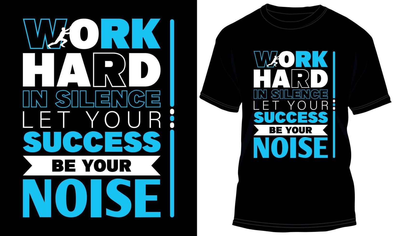 Motivational Typography T-shirt Design vector