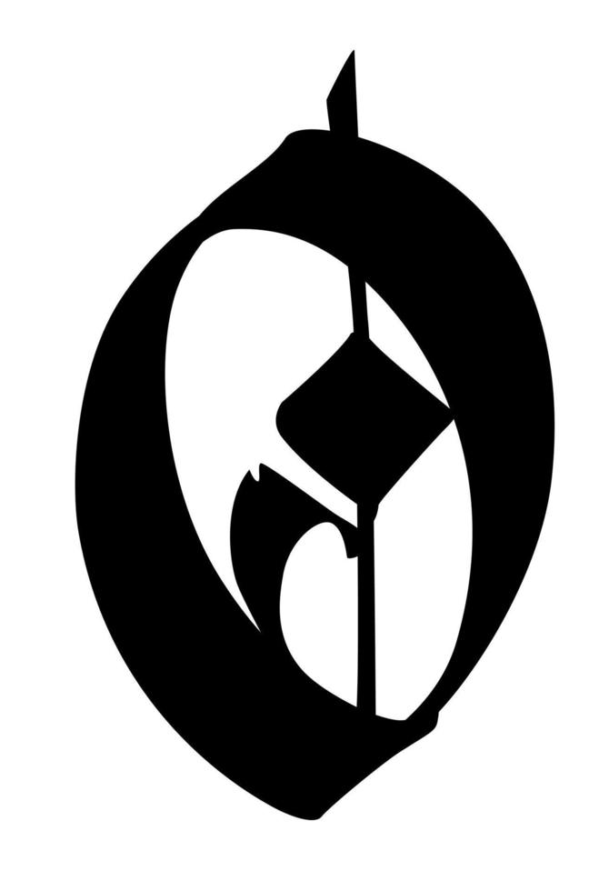 Gothic medieval figure. vector