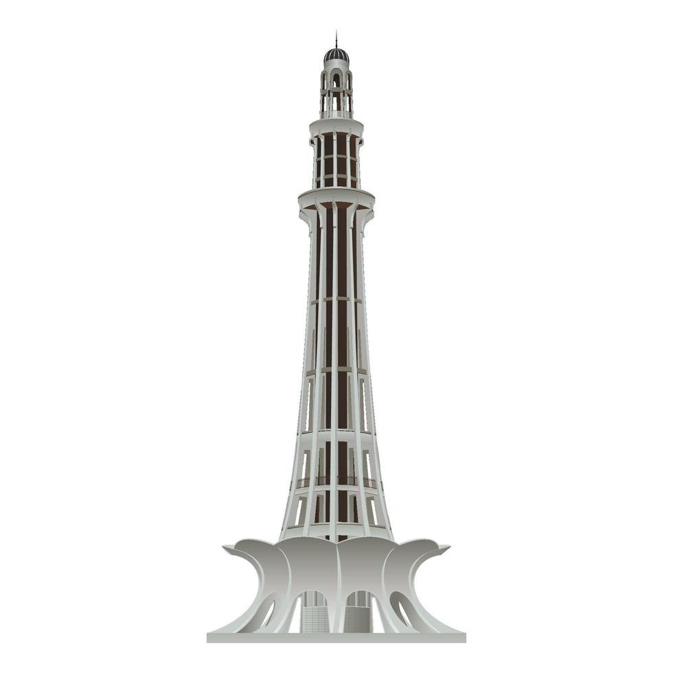 minar mi Pakistán vector modelo