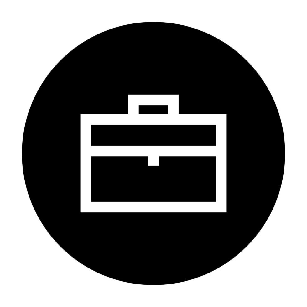 Work suitcase line icon. business bag. vector