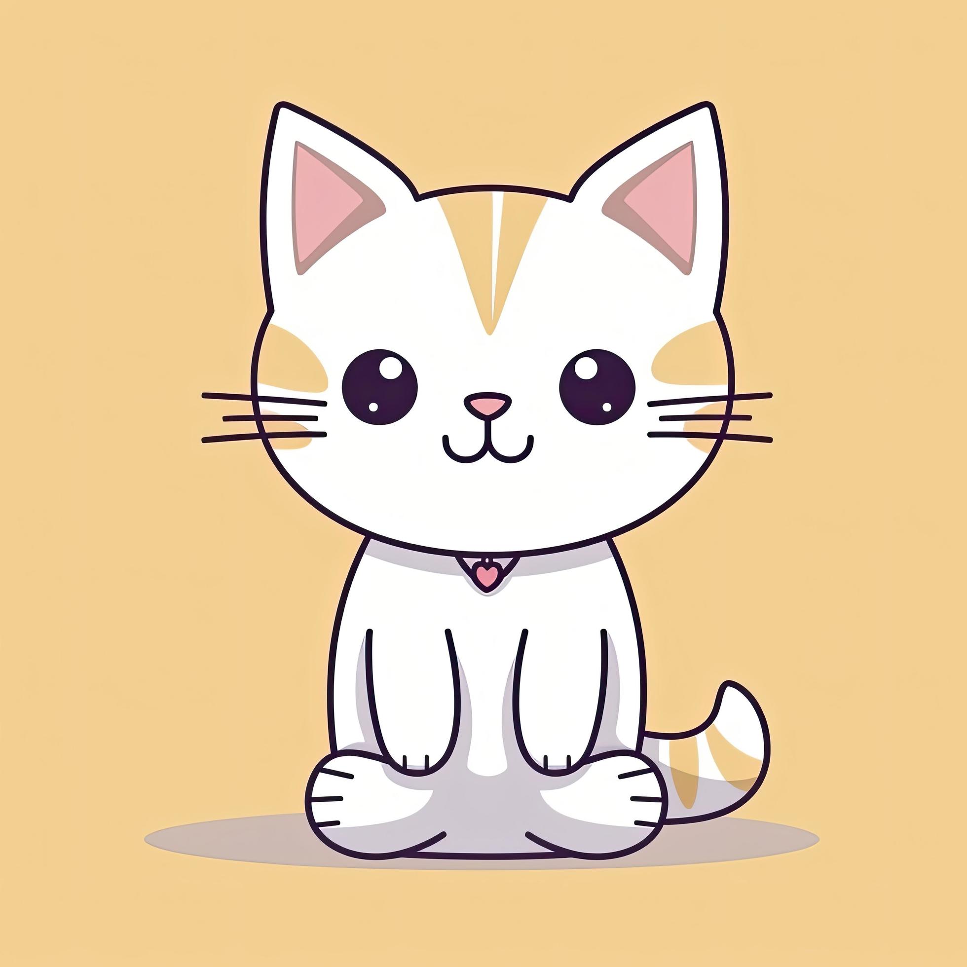 Cute Cat Head Cartoon Vector Icon Illustration. Animal Nature Icon Concept  Isolated Premium Vector. Flat Cartoon Style 11772616 Vector Art at Vecteezy