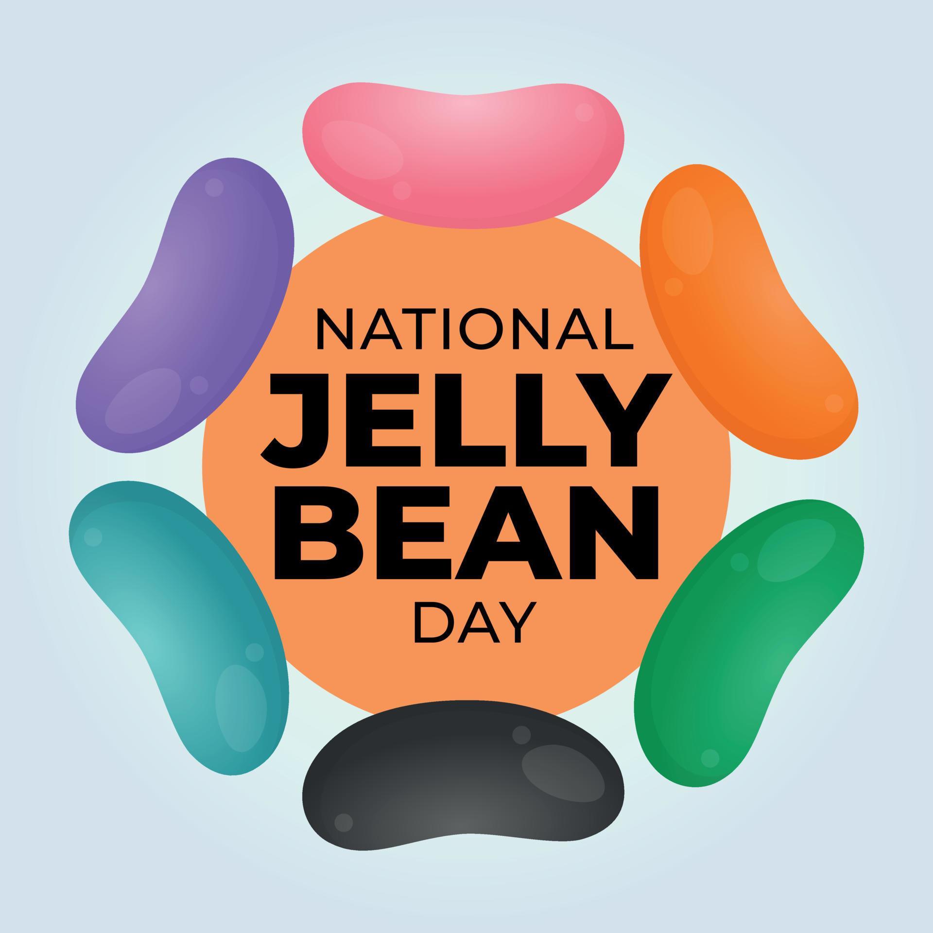 national jelly bean day. jelly bean vector illustration. colorful jelly