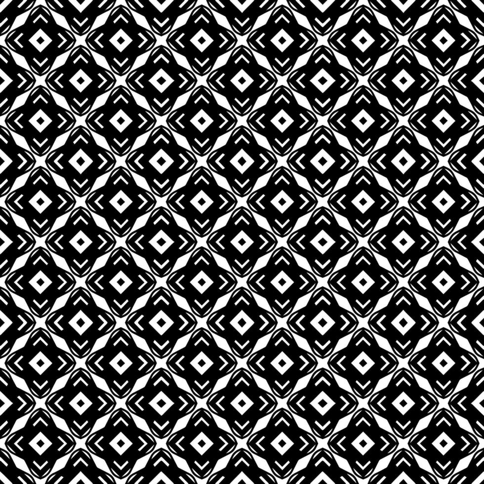 Black and white seamless pattern texture. Greyscale ornamental graphic design. vector