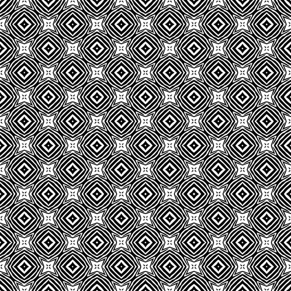 Black and white seamless pattern texture. Greyscale ornamental graphic design. vector