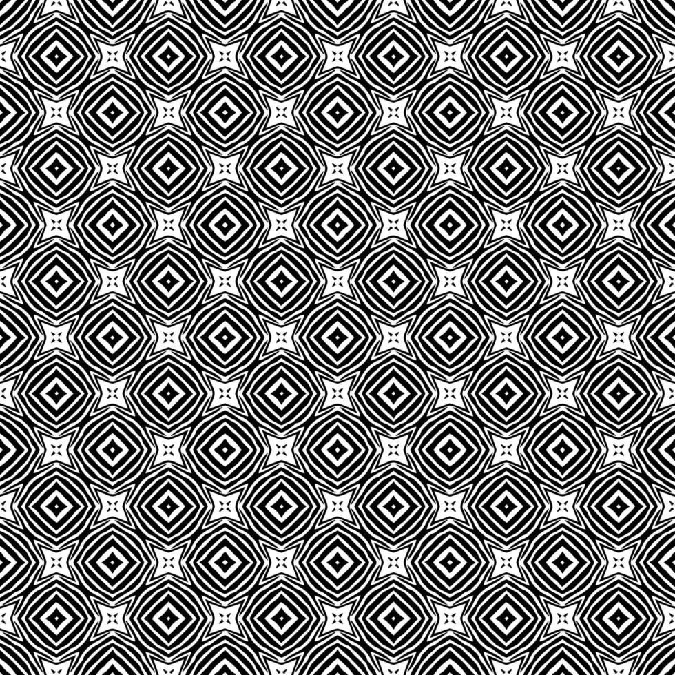 Black and white seamless pattern texture. Greyscale ornamental graphic design. vector