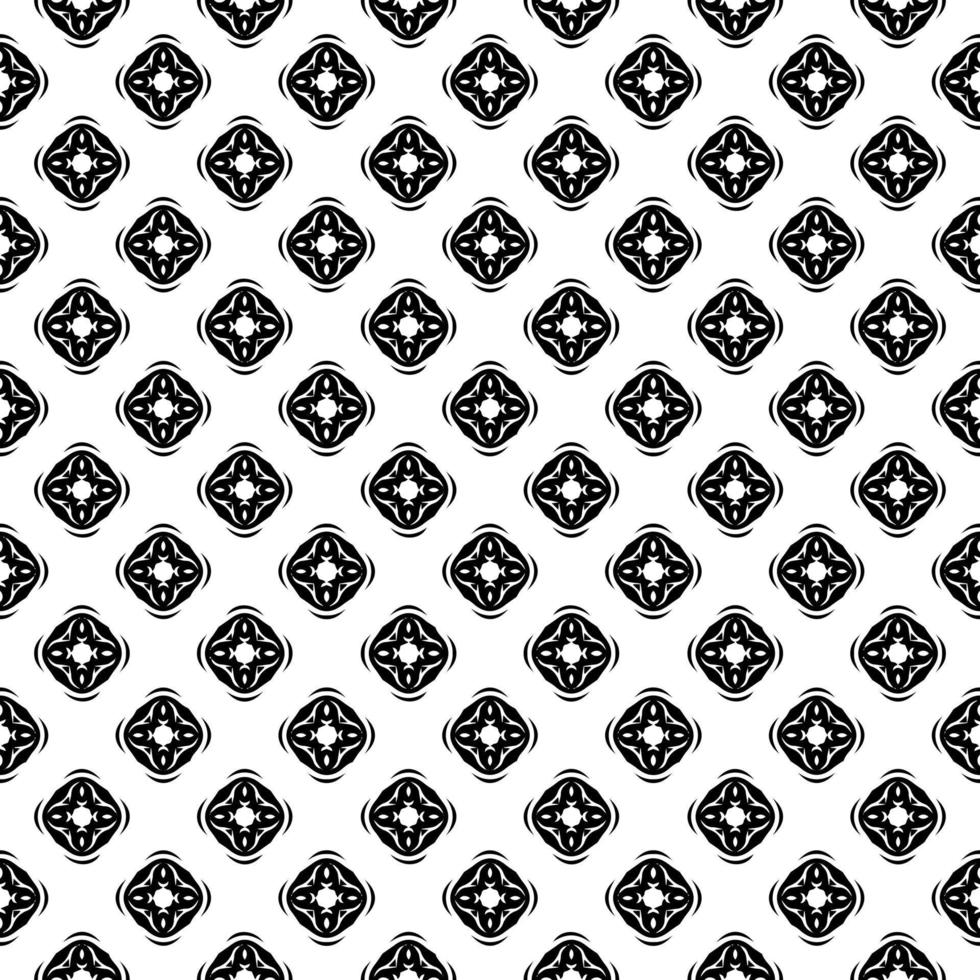 Black and white seamless pattern texture. Greyscale ornamental graphic design. vector