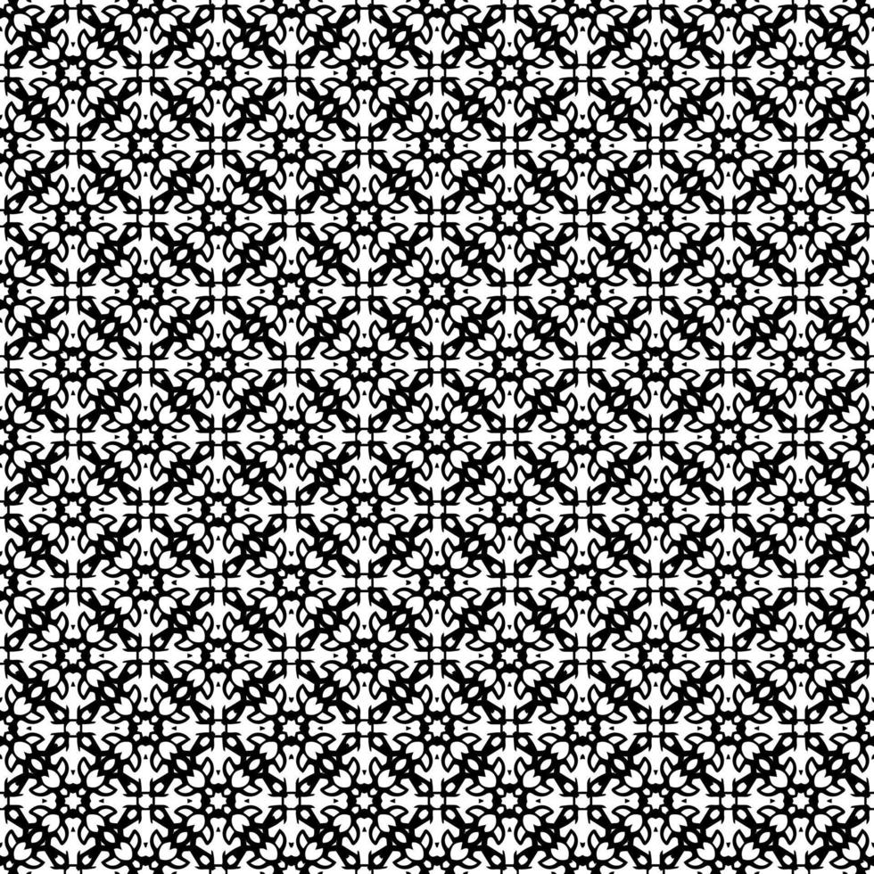 Black and white seamless pattern texture. Greyscale ornamental graphic design. vector