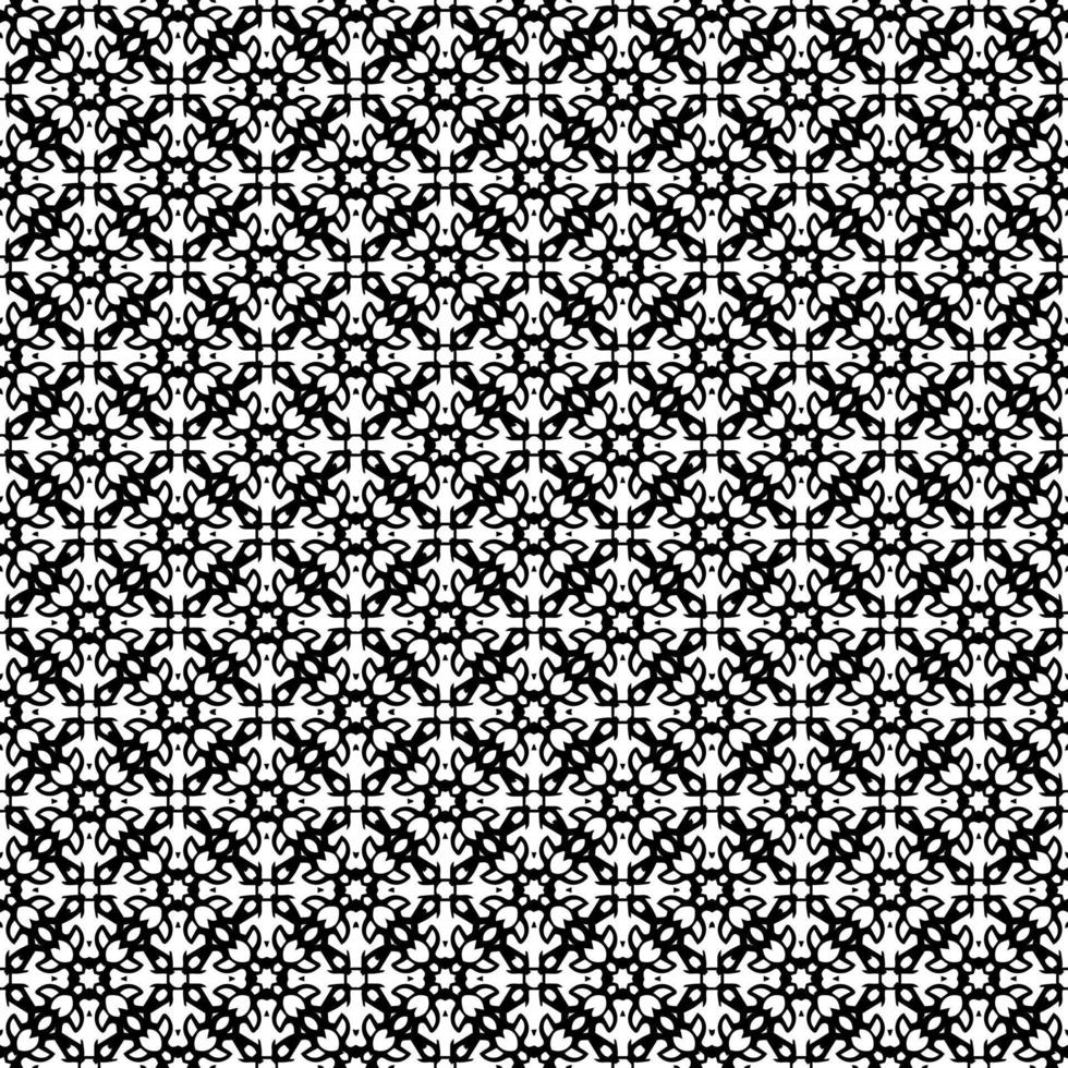 Black and white seamless pattern texture. Greyscale ornamental graphic design. vector