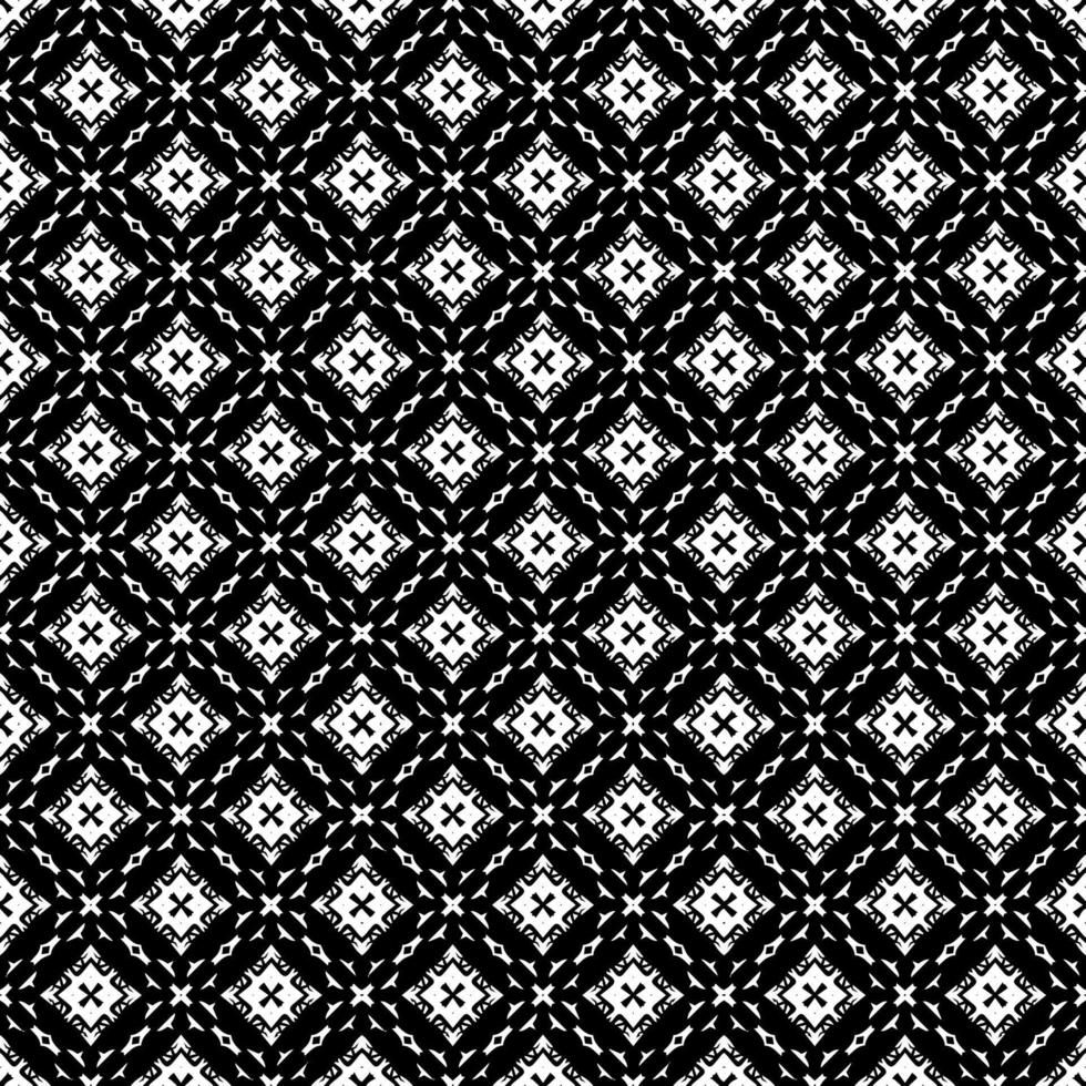 Black and white seamless pattern texture. Greyscale ornamental graphic design. vector