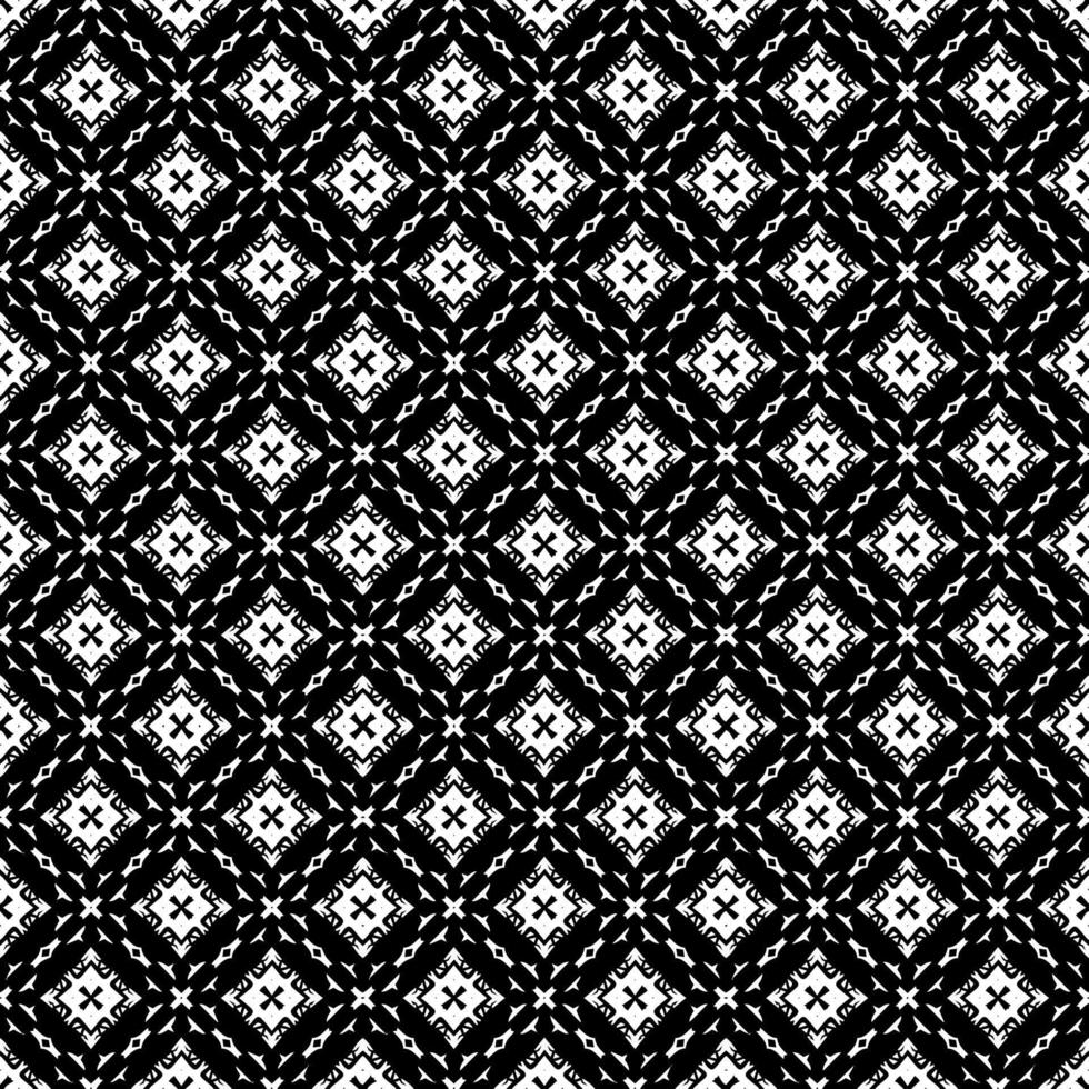 Black and white seamless pattern texture. Greyscale ornamental graphic design. vector