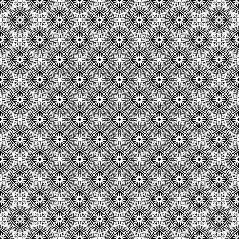 Black and white seamless pattern texture. Greyscale ornamental graphic design. vector