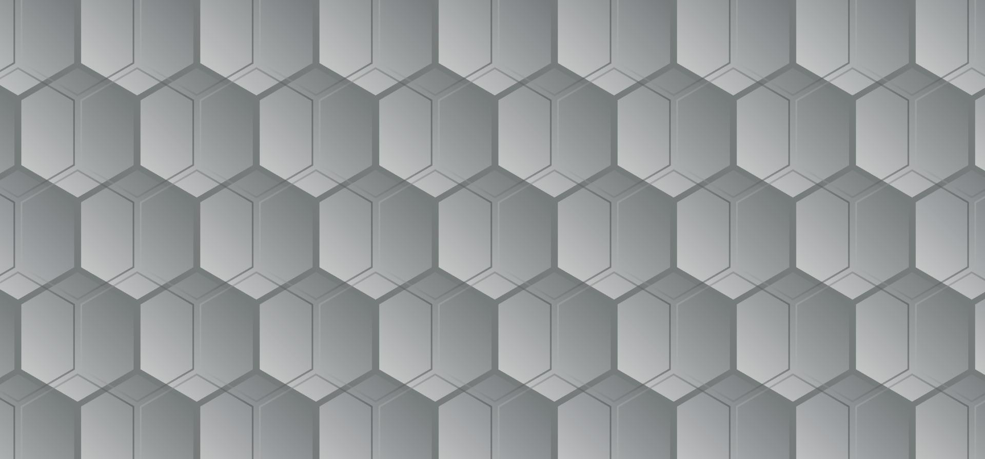 abstract background with gradient pentagons in gray colo vector