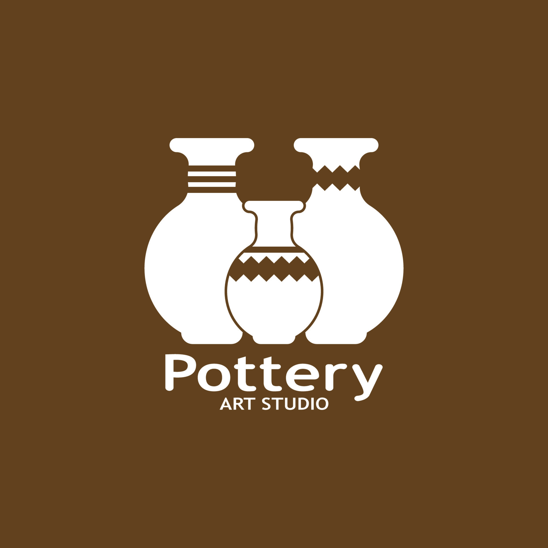 Pottery Art Studio Logo Vector Template Illustration 22714168 Vector