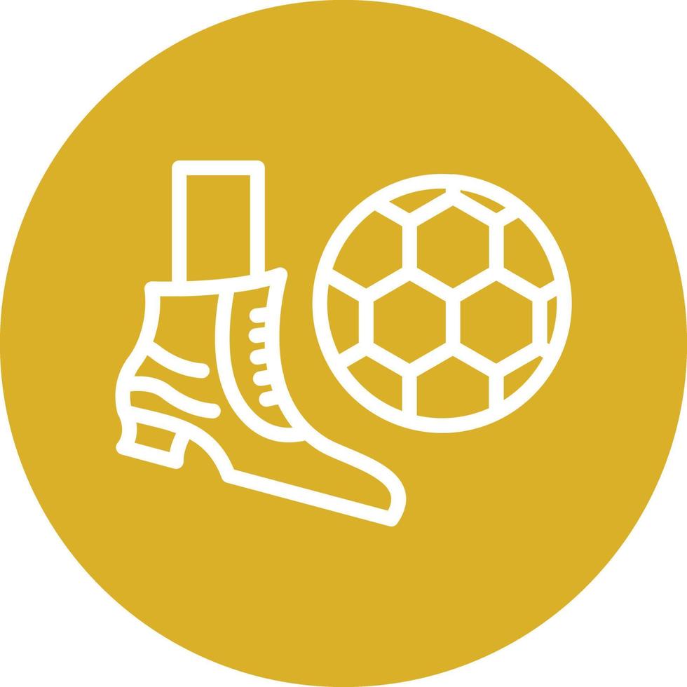 Soccer Free Kick Vector Icon Design