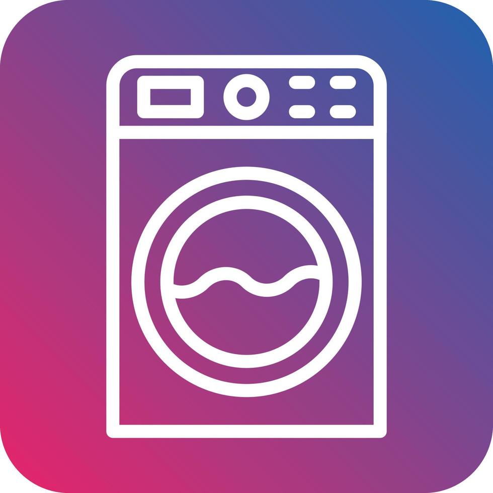 Washing Machine Vector Icon Design