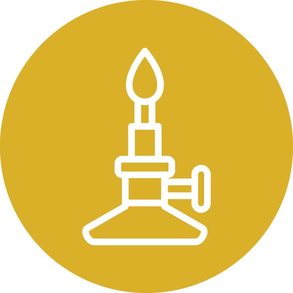 Bunsen Burner Vector Icon Design
